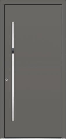 Inotherm AK 501 – geschlossene Aluminium-Haustür ohne Glas