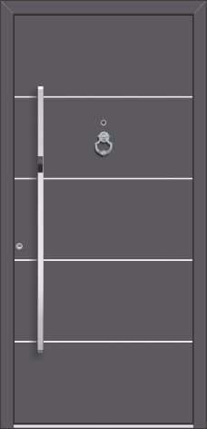 Inotherm AK 504 – Aluminium-Haustür mit klarer Flächenaufteilung
