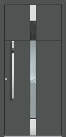 Inotherm AK 509 – moderne Aluminium-Haustür mit Lichtakzent