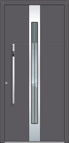 Inotherm AK 510 – Aluminium-Haustür mit geometrischer Gliederung