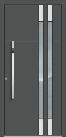 Inotherm AK 511 – schlanke Aluminium-Haustür mit betonter Höhe