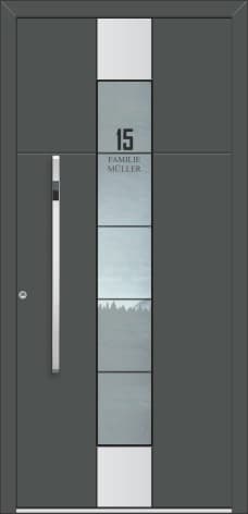 Inotherm AK 512 – sachlich gestaltete Aluminium-Haustür