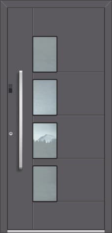 Inotherm AK 516 – Aluminium-Haustür in klassisch-moderner Gestaltung