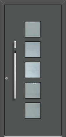 Inotherm AK 517 – Aluminium-Haustür mit großer ruhiger Fläche