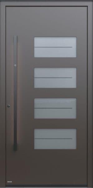 Pirnar Premium 1673CC – Aluminium-Haustür mit geradliniger Gestaltung