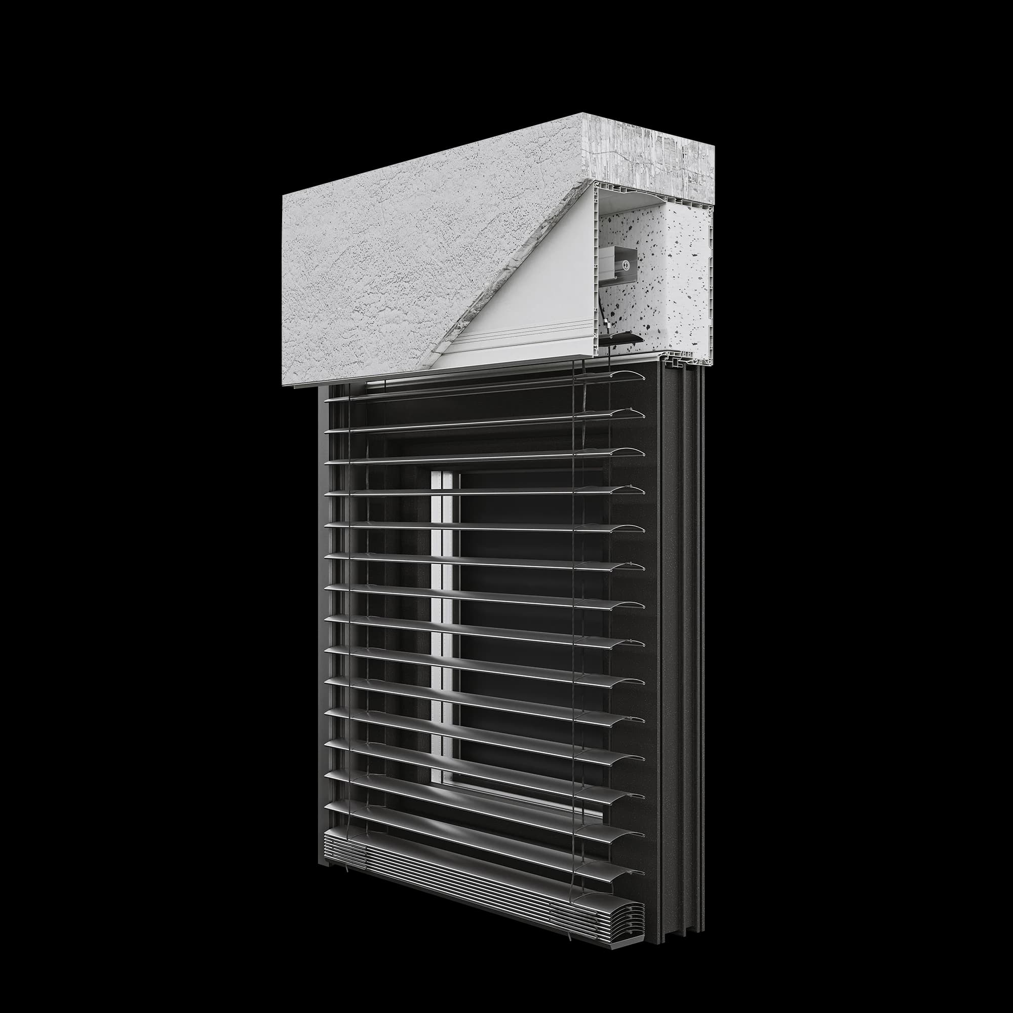 Elite XT Raffstore mit schwenkbaren Lamellen